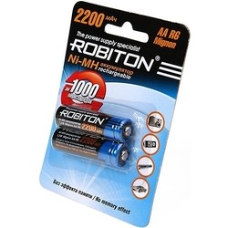 Аккумуляторная батарейка Robiton 2xAA 2200 mAh