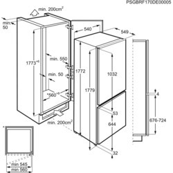 Встраиваемый холодильник Electrolux ENN 92803