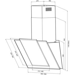 Вытяжка Krona Natali 600 3P-S (белый)