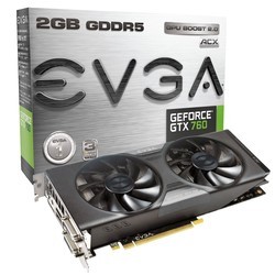 Видеокарты EVGA GeForce GTX 760 02G-P4-2763-KR
