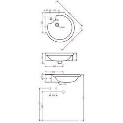 Умывальники ArtCeram Modula Medium L L680