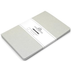 Блокноты Hiver Books Set of 2 Plain Notebook Grey