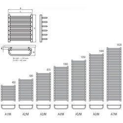 Полотенцесушители Radeco A/M A3-350/M