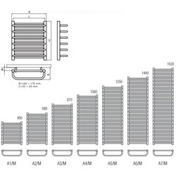 Полотенцесушители Radeco A/M A1-400/M