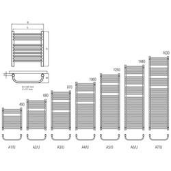 Полотенцесушители Radeco A/U A7-500/U