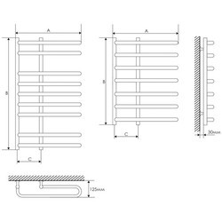 Полотенцесушители LARIS Lira 500x600/6