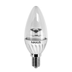 Лампочки Maxus 1-LED-279 C37 CL-C 4W 3000K E14 AP