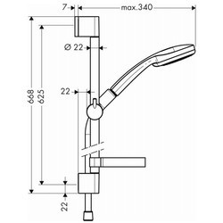 Душевая система Hansgrohe Croma 100 27772