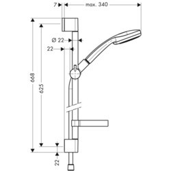 Душевая система Hansgrohe Croma 100 27776