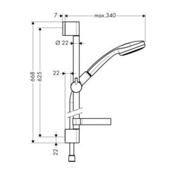 Душевая система Hansgrohe Croma 100 27717