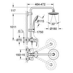 Душевая система Grohe Euphoria System 180 27473000