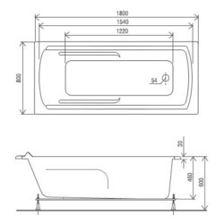 Ванны Artel Plast Varvara 180x80