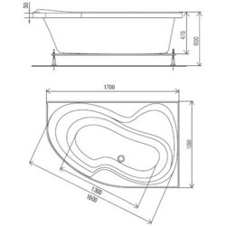 Ванны Artel Plast Floria 170x105