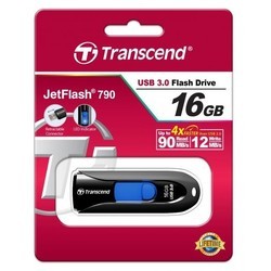 USB Flash (флешка) Transcend JetFlash 790 16Gb (синий)