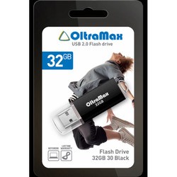 USB Flash (флешка) OltraMax 30 32Gb (черный)