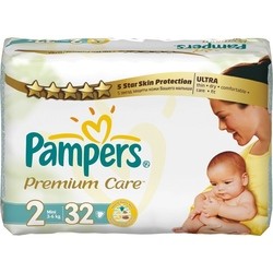 Подгузники Pampers Premium Care 2 / 32 pcs