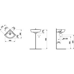 Умывальник Laufen Pro 816958