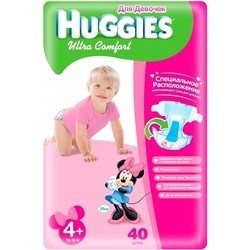 Подгузники (памперсы) Huggies Ultra Comfort Girl 4 Plus / 40 pcs