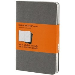 Блокноты Moleskine Set of 3 Ruled Cahier Journals Pocket Grey