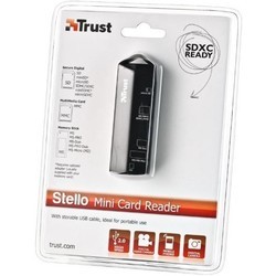 Картридер/USB-хаб Trust Stello Mini