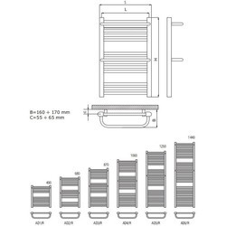 Полотенцесушители Radeco AD/R AD2-600/R