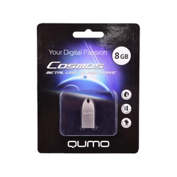 USB Flash (флешка) Qumo Cosmos 8Gb (серебристый)