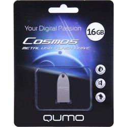 USB Flash (флешка) Qumo Cosmos 16Gb (хром)