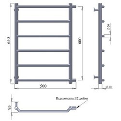 Полотенцесушители Paladii Classic 500x600