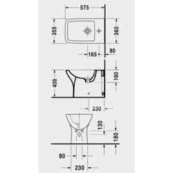 Биде Duravit PuraVida 224610