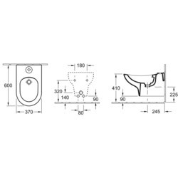 Биде Villeroy & Boch My Nature 541000