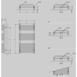 Полотенцесушители TERMA Tytus 540x1020