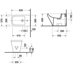 Биде Duravit DuraStyle 228310