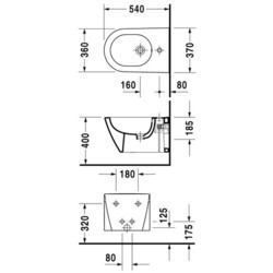 Биде Duravit Starck 2 227115