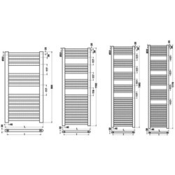 Полотенцесушители Radox Space 600x1800