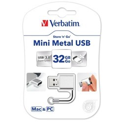 USB Flash (флешка) Verbatim Mini Metal 32Gb