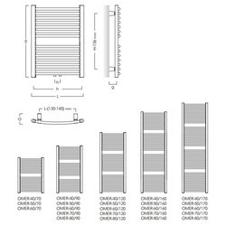 Полотенцесушитель Instal Projekt Omega R 800x1173