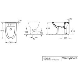 Биде Villeroy & Boch Century 745700