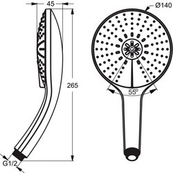 Душевая система Ideal Standard IdealRain B9407AA