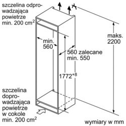 Встраиваемый холодильник Bosch KIN 86KF31