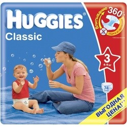 Подгузники (памперсы) Huggies Classic 3 / 74 pcs