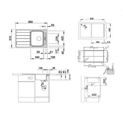 Кухонные мойки Blanco Axis II 45S-IF 516527