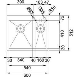 Кухонные мойки Franke Planar PPX 260 127.0025.348