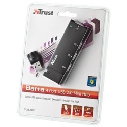 Картридеры и USB-хабы Trust Barra 4 port USB 3.0
