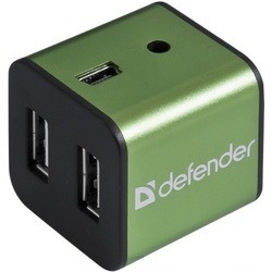Картридер/USB-хаб Defender Quadro Iron