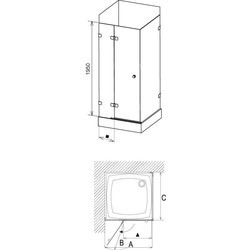 Душевая кабина Ravak Brilliant BSDPS-80x100L