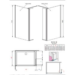 Душевая кабина Radaway Eos II Walk- in 90L