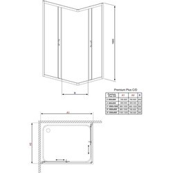 Душевая кабина Radaway Premium Plus D 80x120