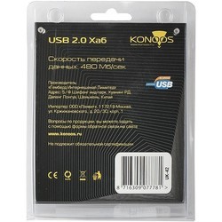 Картридеры и USB-хабы Konoos UK-42
