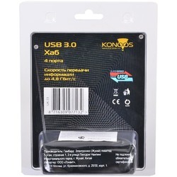 Картридер / USB-хаб Konoos UK-33