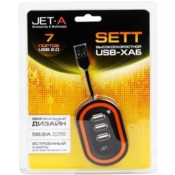 Картридер/USB-хаб JetA JA-UH10